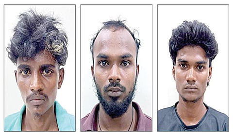 கைதான கொள்ளையர்கள்.