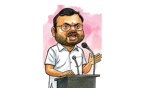 ஆந்திர மாடல் பாணியில் திராவிட மாடலிலும் கூட்டணி ஆட்சி: கார்த்தி சிதம்பரம் கோரிக்கை