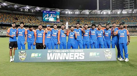 கடைசி போட்டியில் மழை: ஆஸி.க்கு எதிரான டி20 தொடரை வென்றது இந்திய அணி!