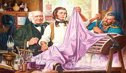 ஊதா வண்ணம் உருவான கதை