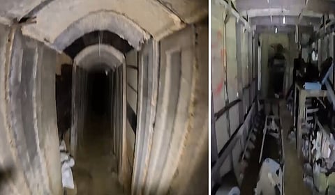 காசாவில் 25 மீ. ஆழத்தில் 7 கி.மீ. நீள சுரங்கம்: இஸ்ரேல் பாதுகாப்புப் படை வெளியிட்ட வீடியோ வைரல்