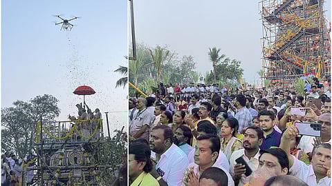 பழநி திருஆவினன்குடி கோயில் கும்பாபிஷேகம் கோலாகலம்: ஆயிரக்கணக்கான பக்தர்கள் பங்கேற்பு