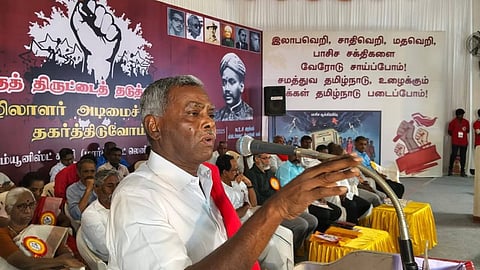 இடதுசாரி அணி தனியாக உருவாக வேண்டும்: மார்க்சிஸ்ட் மாநில செயலாளர் வலியுறுத்தல்