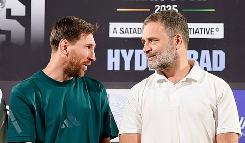 மெஸ்ஸியுடன் ராகுல் காந்தி