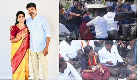 ஆதரவாளர்களுடன் விஜய் காரை வழிமறித்த தவெக பெண் நிர்வாகி - பின்னணி என்ன?