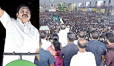 அதிமுக பொதுச்செயலாளரும், முன்னாள் முதல்வருமான பழனிசாமி ‘மக்களைக் காப்போம், தமிழகத்தை மீட்போம்’ என்ற பிரச்சார பயணத்தை செங்கல்பட்டு மாவட்டம் திருப்போரூர் தொகுதி, தையூரில் பொதுமக்களிடையே பேசினர்.