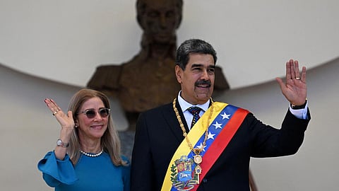 வெனிசுலா அதிபர் மதுரோ, அவரது மனைவி