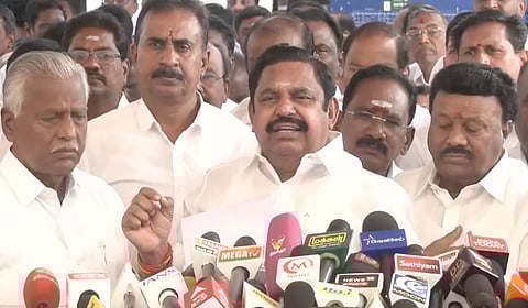 “ஆளுநர் மீது தவறான எண்ணத்தை உருவாக்க ஸ்டாலின் முயற்சி” - எடப்பாடி பழனிசாமி குற்றச்சாட்டு