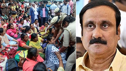 சத்துணவுப் பணியாளர்கள் போராட்டம்: அரசு தீர்வு காண அன்புமணி கோரிக்கை