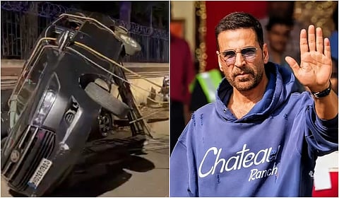 விபத்தில் உயிர் தப்பிய அக்ஷய் குமார்: ஆட்டோ ஓட்டுநர் உள்பட 2 பேர் காயம்