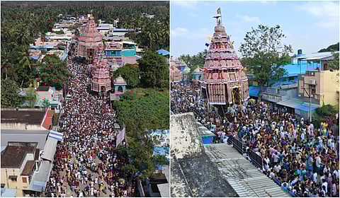 திருவிடைமருதூர் மகாலிங்க சுவாமி கோயில் தைப்பூச தேரோட்டம் கோலாகலம்!