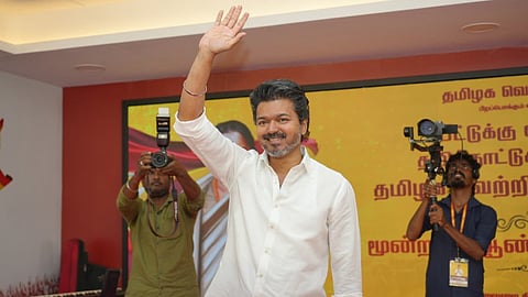 தவெக தலைவர் விஜய்