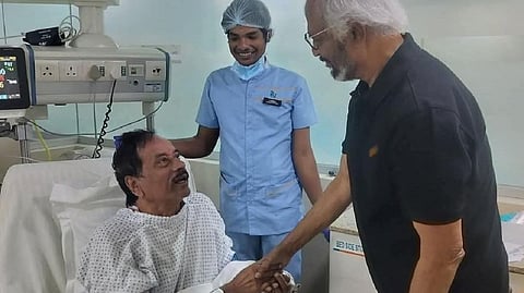 ஹெச்.ராஜாவை சந்தித்து நலம் விசாரித்த நடிகர் ரஜினிகாந்த்!