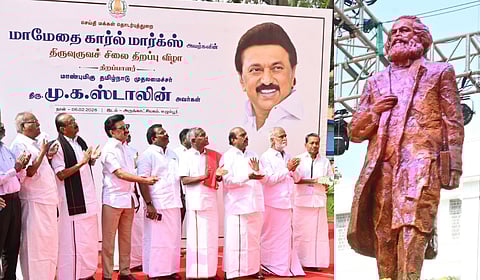 கார்ல் மார்க்ஸ் சிலை திறப்பு