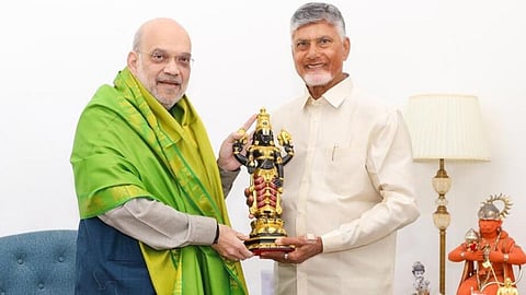 அமராவதிக்கு சட்ட ரீதியான பாதுகாப்பு அளிக்க வேண்டும்: அமித் ஷாவிடம் சந்திரபாபு நாயுடு கோரிக்கை