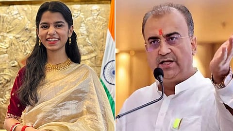 எம்எல்ஏ மைதிலி தாக்குர், அமைச்சர் மங்கல் பாண்டே