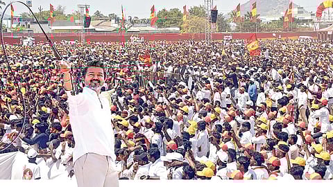 “திமுக ஆட்சி நிலைக்கக் கூடாது என்பது தான் மக்களின் கனவு” - விஜய் ஆவேசம்