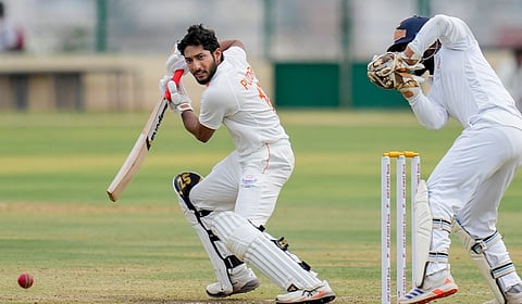 ஷுபம் பண்டிர் 117*, யாவர் ஹாசன் 88 ரன் விளாசல்: முதல் நாளில் ஜம்மு & காஷ்மீர் வலுவான தொடக்கம்