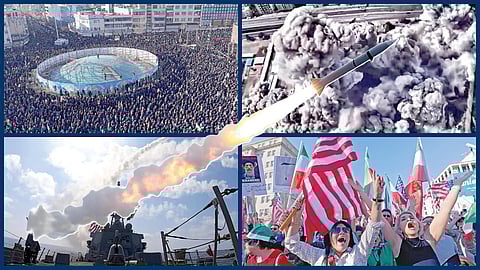 மூண்டது ஈரான் போர்... பதிலடியால் பதறும் வளைகுடா... | பேசும் படங்கள்