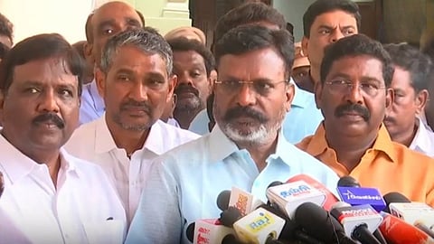 ‘திமுகவிடம் பேரம் பேசும் கட்சி அல்ல விசிக’ - தொகுதிப் பங்கீடு ஆலோசனைக்குப் பின் திருமாவளவன் பேட்டி