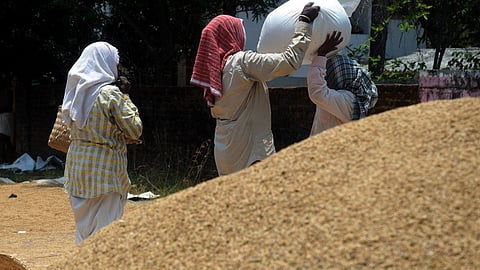 வருவாய்த் துறை ஊழியர்களின் வேலைநிறுத்தம்: நெல் விற்க முடியாமல் விவசாயிகள் தவிப்பு