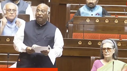 எல்பிஜி பற்றாக்குறை: மாநிலங்களவையில் அரசுக்கு கார்கே சரமாரி கேள்வி