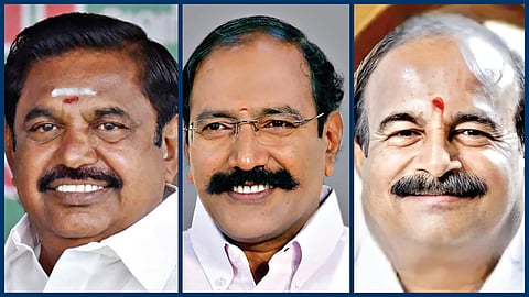 பழனிசாமி, தங்கமணி, கருப்பணன்