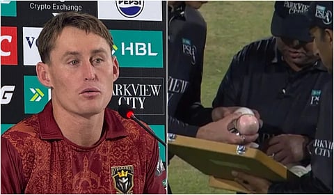 வெள்ளைப் பந்து ‘பிங்க்’ பந்தாக மாறிய காமெடி! - இது பாகிஸ்தான் சூப்பர் லீக் ‘டிராமா’