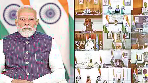 மாநில முதல்வர்களுடன் பிரதமர் மோடி முக்கிய ஆலோசனை