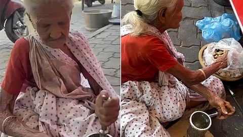 குஜராத்தில் 103 வயதில் தேநீர் கடை நடத்தும் பாட்டி