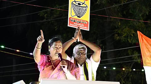 பிரச்சாரத்தில் கூட்டணிக் கட்சிகளை ஒதுக்கிய பிரேமலதா