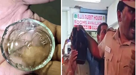 தவெக கூட்டத்தில் பாட்டில் வீசப்பட்டது தொடர்பாக 2 பேர் கைது: மதுபோதையில் சண்டையிட்ட போது வீசியதாக வாக்குமூலம்