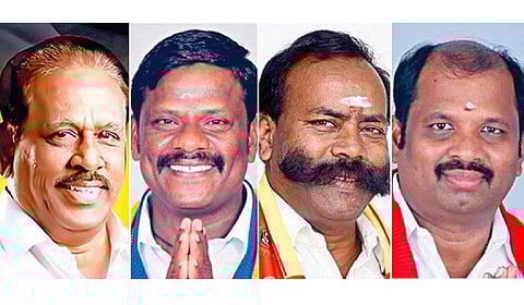 க.சுந்தர் - திமுக | மகேஷ்குமார் - பாமக | 'மரம்' மாசிலாமணி - நாதக | முனிரத்தினம் - தவெக |