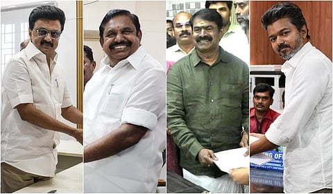 தமிழக தேர்தல் 2026: ஸ்டாலின், இபிஎஸ், சீமான், விஜய் மனுக்கள் ஏற்பு