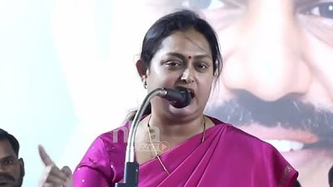 கடவுள் இல்லை என சொல்வோருக்கு கோயிலில் என்ன வேலை? - கேட்கிறார் நடிகை விந்தியா