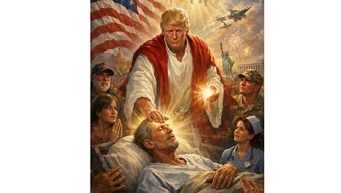 தன்னை இயேசுவாக சித்தரிக்கும் ஏஐ படத்தை பதிவிட்ட ட்ரம்ப்