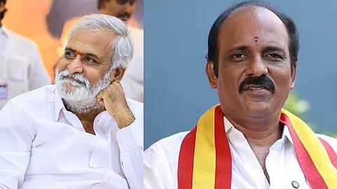 சேகர்பாபு - தவெக வேட்பாளர் சினோரா அசோக் மோதல்