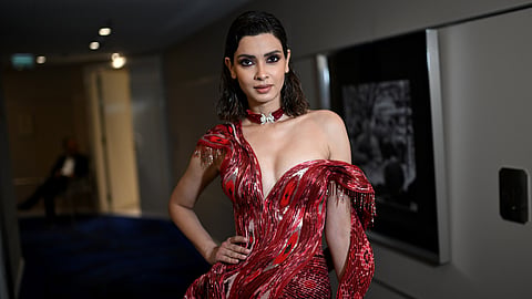 Diana Penty is captured as she prepares to walk the red carpet during the 79th annual Cannes Film Festival at the Martinez Hotel on May 17, 2026 in Cannes, France.