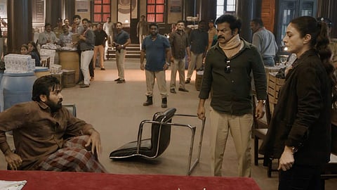 Vijay Sethupathi and Tabu in 'SlumDog'