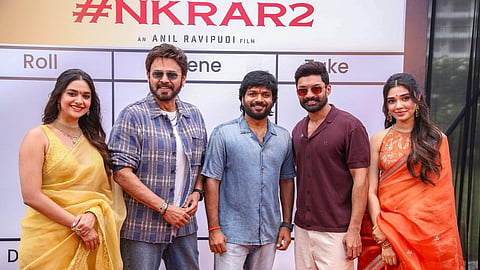 The cast and crew of the film at the launch event