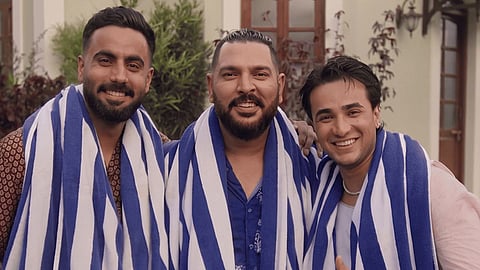 Naman Dhir, Yuvraj Singh, Abhishek Sharma