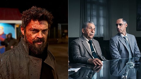 Karl Urban in 'The Boys', Naseerudin Shah and Jim Sarbh in a still from 'Made In India: A Titan Story'