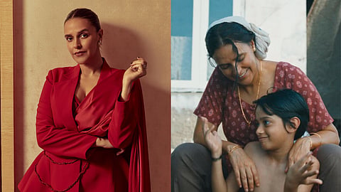 Neha Dhupia, a still from '52 Blue'