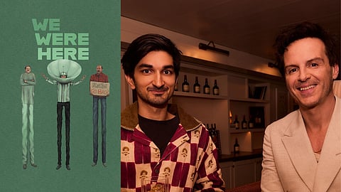 Pranav Bhasin, the director of 'We Were Here', with Andrew Scott