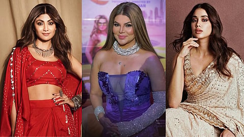 From left: Shilpa Shetty, Rakhi Sawant and Janhvi Kapoor.