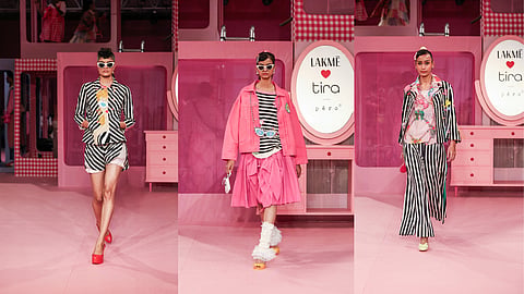 The opening night of Lakmé Fashion Week in partnership with FDCI, where péro unveiled Dream Dress-Up, its Spring Summer 2027 collection and global collaboration with Barbie.
