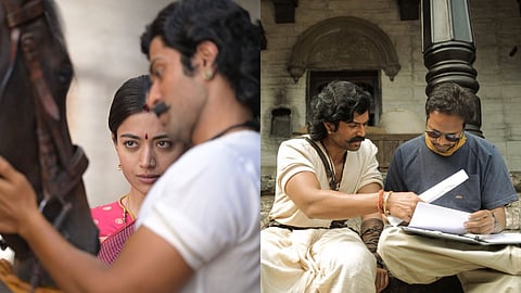 A still from 'Ranabaali', filmmaker Rahul Sankrityan with Vijay Deverakonda