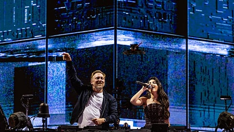 David Guetta and Nora Fatehi
