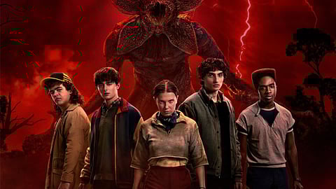 A poster of 'Stranger Things' on Netflix