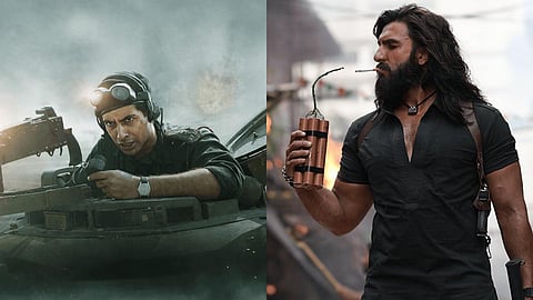 Stills from 'Ikkis' and 'Dhurandhar'